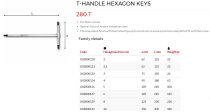 (84TC.JE7)-7pc T-Handle Hex Key Set (2>8mm)(USAG)