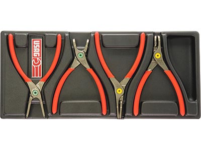 (MOD.PC) -4pc Circlip Plier Module (Straight & 90° tips) (USAG)