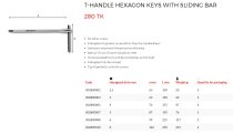 (84TCD.2,5)(280TK)-Sliding T-Handle Hex Key-2.5mm (USAG)