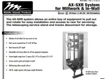 Middle Atlantic AX-SXR Slide-out Rotating Rack (24sp)