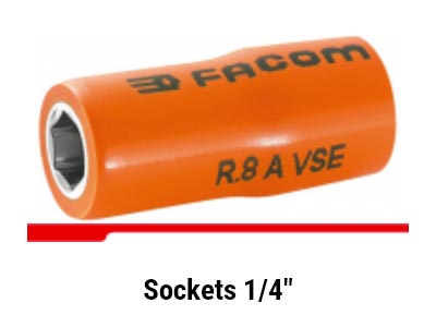 1/4" Drive Insulated Sockets