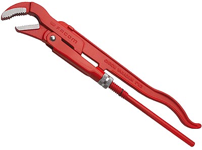 (120A.1P)-Swedish style Pipe Wrench-45° (1")