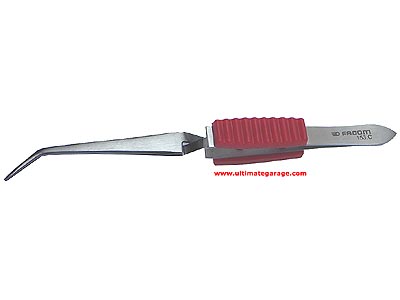 (153.C) -Tweezer-with Reverse Action Self Gripping Serrated Tips