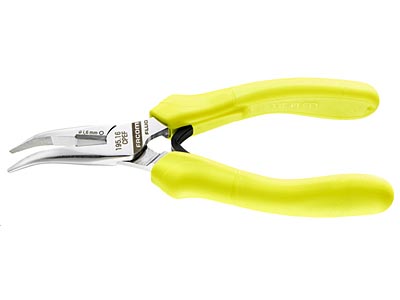 (195.16CPEF) -Fluorescent Half Round Nose Pliers (w/Angled tips)