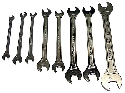 (31.JE8T) -Thin-wall Open End Wrench Roll Set-8pc (6-24mm)