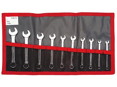 (39.JE10T)-10pc Short Combination Wrench Roll Set (3.2-11mm)