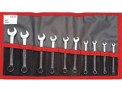 (39.JU10T)-10pc Short Comb Fractional Wrench Set (1/8-7/16")