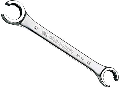 Flare-Nut Wrench Angled at 15° (USAG 256N) - 19x22mm