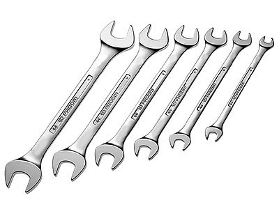 (44.JU6)-6pc Fractional Open End Wrench Set (1/4-15/16")(Facom)