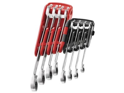 (467.JPU8)-8pc Ratcheting Comb Wrench Clip Set (5/16-3/4")