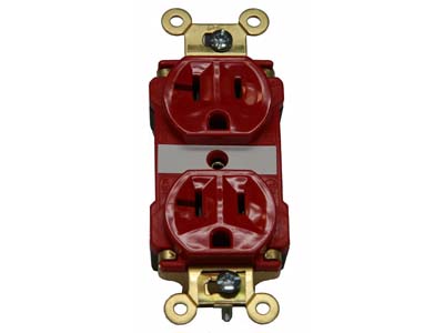 20a/120v Receptacle- Industrial Grade (with PlugTail)(red)