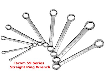 (59.JN8T)-8pc Metric Straight Box Wrench Roll Set (8-24mm)