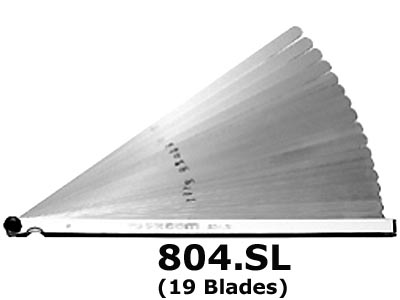 (804.SL) -Extra Long Metric Feeler Gauge Set (19 blades)
