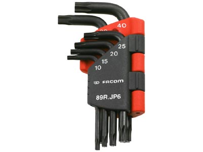 (89R.JP6) -Torx Key Set w/Compact Sleeve-6pc (Short)
