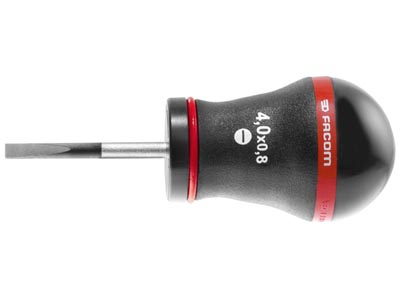 Slotted 4 x 25mm FACOM AN4x25  SHORT STUBBY PROTWIST SCREWDRIVER