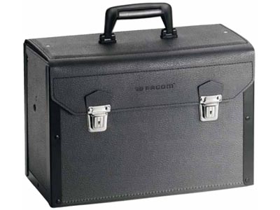 (BV.5A) -Leather Tool Case with Sliding Compartment Drawers