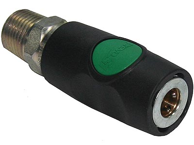 1/4" Flow S1 Safety Coupler-1/2"NPT Male ("High Flow" Profile)