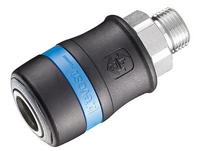 1/2" Flow Safety Coupler-1/2"NPT Male (Industrial Profile)