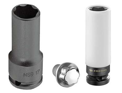 (NSB.17/NS.MB-spec)-Wheel Lug Socket Set-17mm (Mercedes)