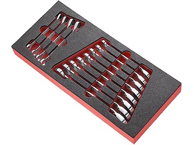 (MODM.467JU12)-12pc Ratcheting Comb Wrench Set (1/4>15/16")