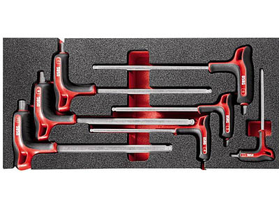 (MODM.84TZSA)-7pc Soft Grip P-handle Hex Key Set (3-10mm)(Facom)