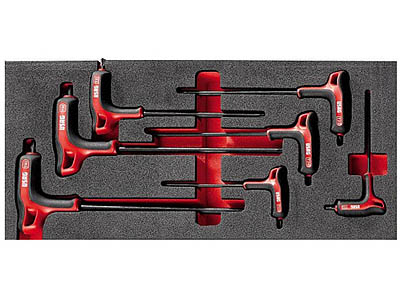 (MODM.89TXA)-7pc Soft Grip P-handle Torx Key Set (T10>T40)(USAG)