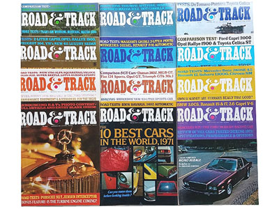 Road & Track - All 12 Issues from 1971