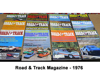 Road & Track - All 12 Issues from 1975