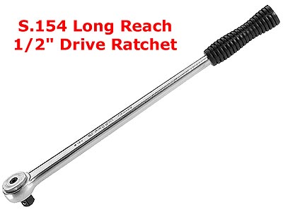 (S.154)-1/2" Drive Long Reach Ratchet-16"