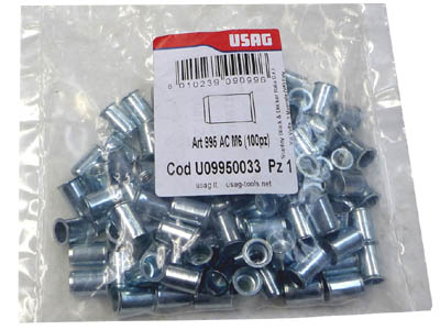 (Rivet-6mm) -Blind Nut Rivets-100pc (for Y.107 and 995C Riveters